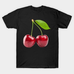 Pair of Red Ripe Cherries T-Shirt